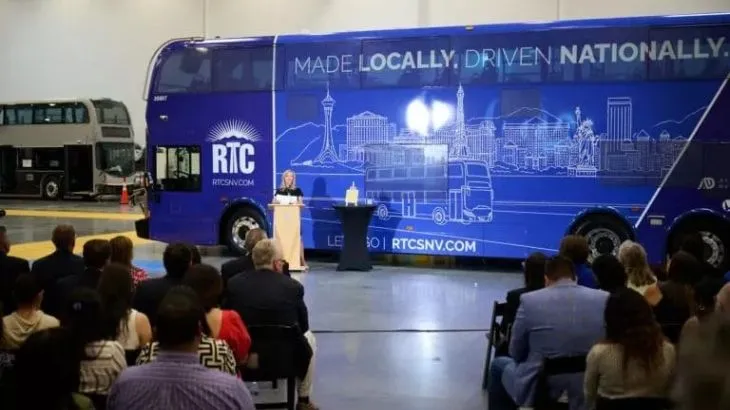 Alexander Dennis opens facility, delivers double deckers to Southern Nevada RTC